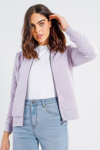 Quilted Bomber Jacket