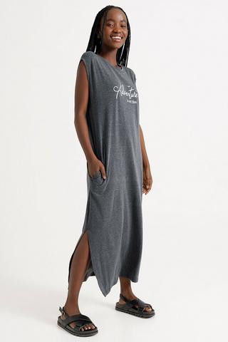 T shirt clearance dress with slits