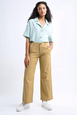 Wide Leg Chino Pants