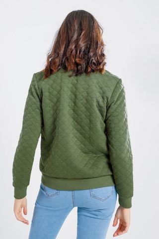 Quilted Bomber Jacket