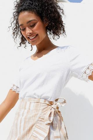 Lace Trim Tee