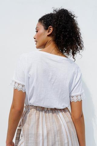 Lace Trim Tee