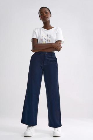 Wide Leg Chino Pants