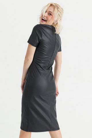 Pleather Bodycon Dress