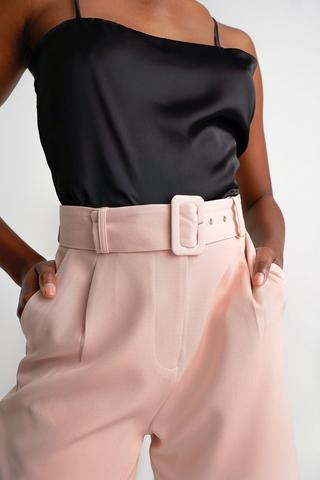 High Waisted Belted Shorts