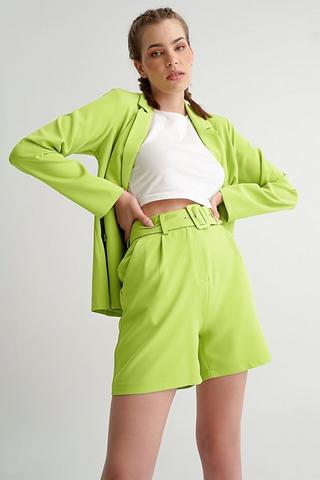 High Waisted Belted Shorts