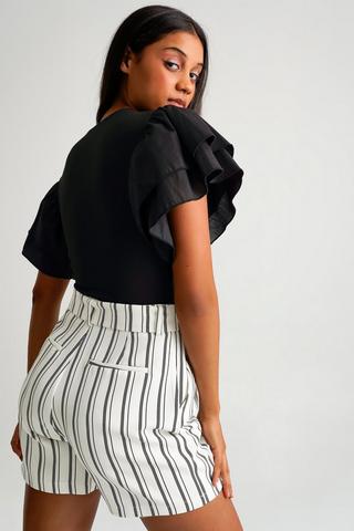 High Waisted Belted Shorts