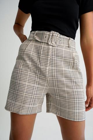 High Waisted Belted Shorts