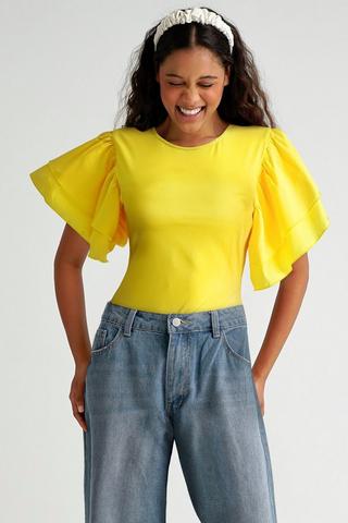 Flutter Sleeve Bodysuit