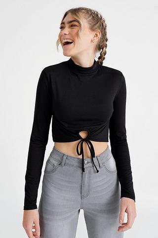 Tie Front Crop Top