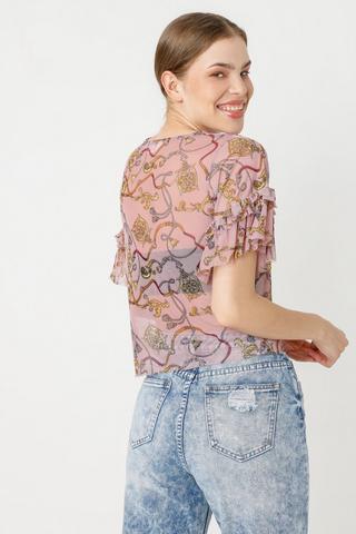Chain Pattern Mesh Top