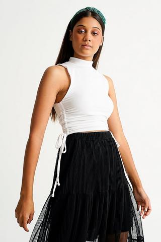 Ruched Crop Top
