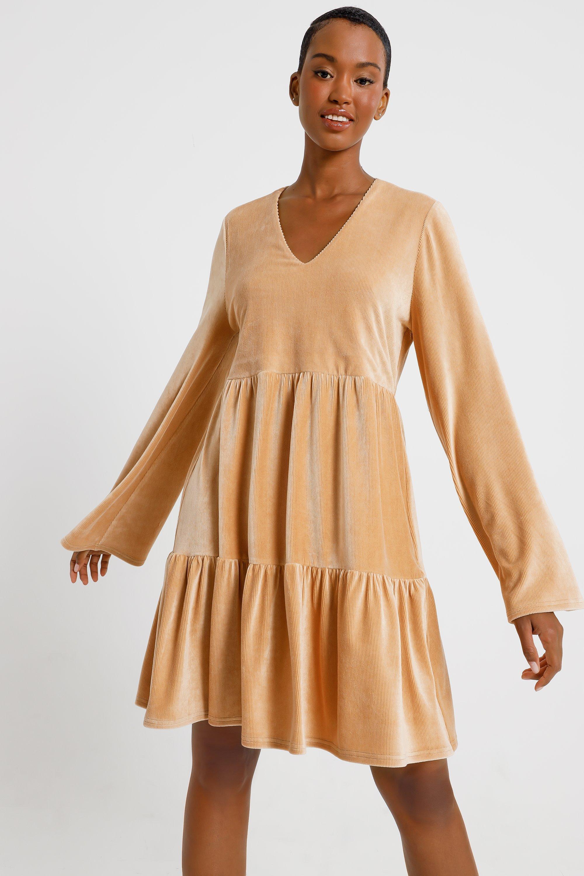 Velour Trapeze Dress