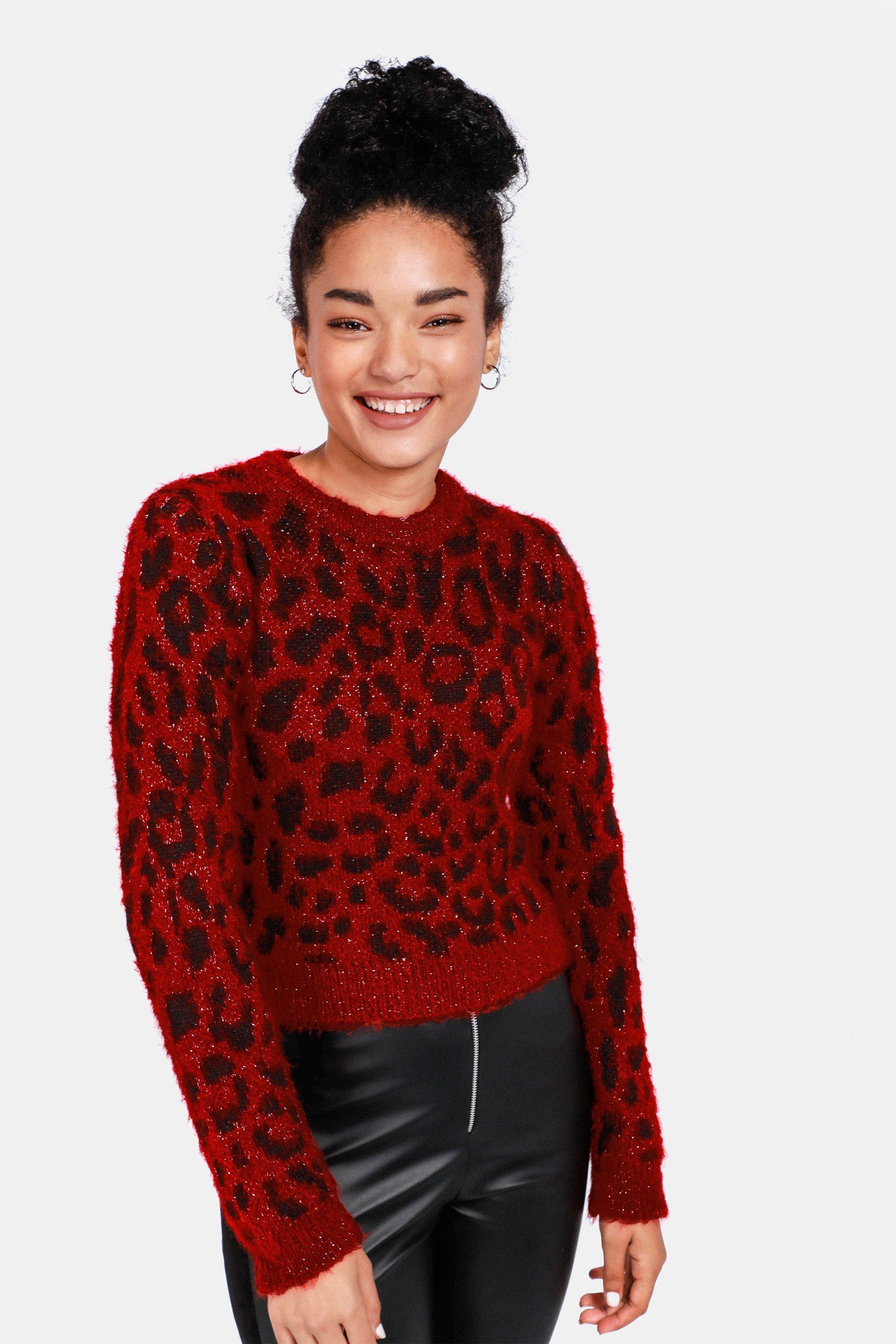 Animal Print Pullover