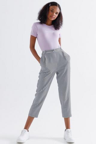 Check Slim Pants