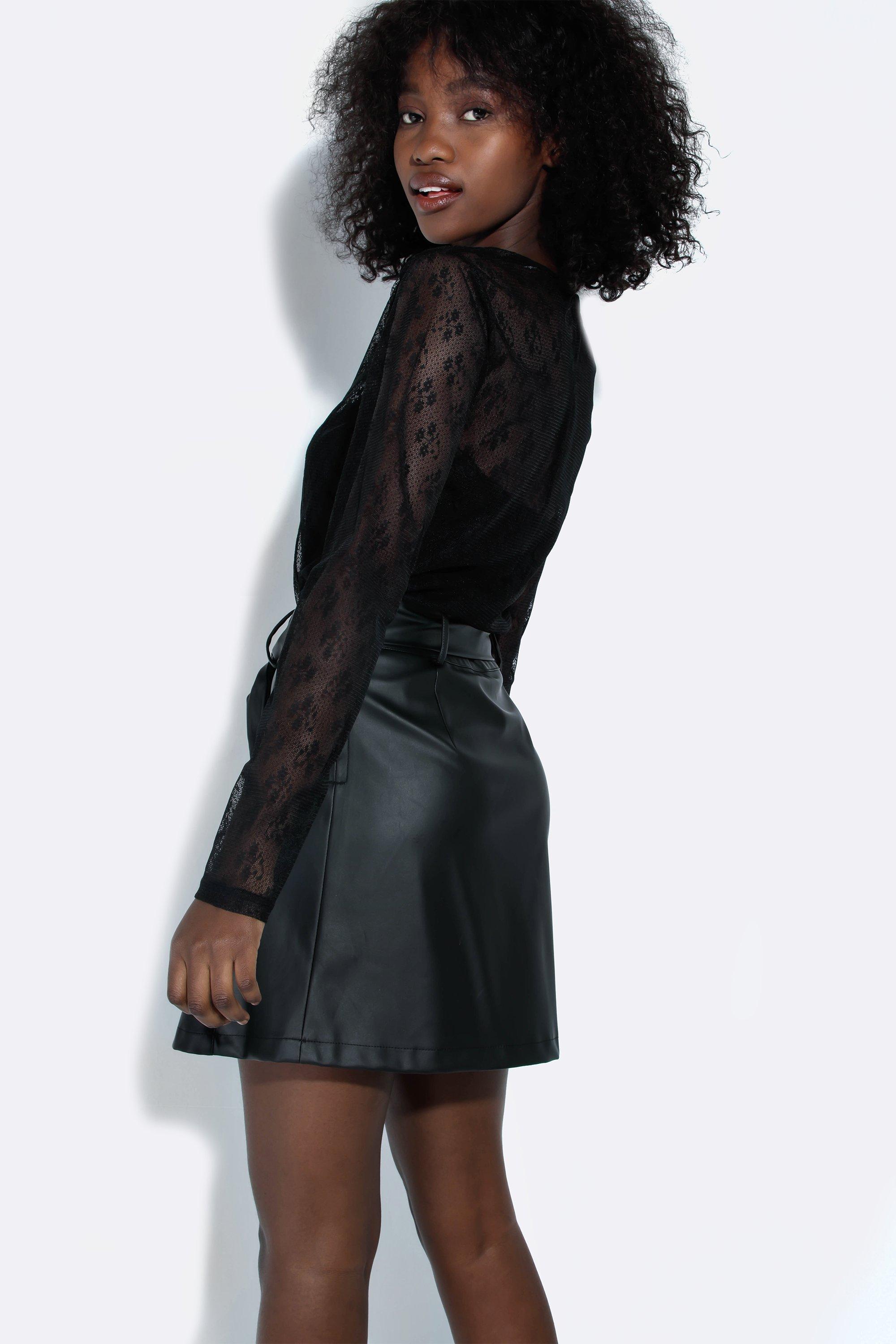 Black leather clearance skirt mr price