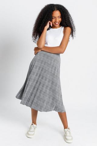 Check a line midi cheap skirt