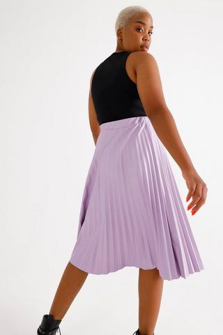 Pleated Midi Skirt