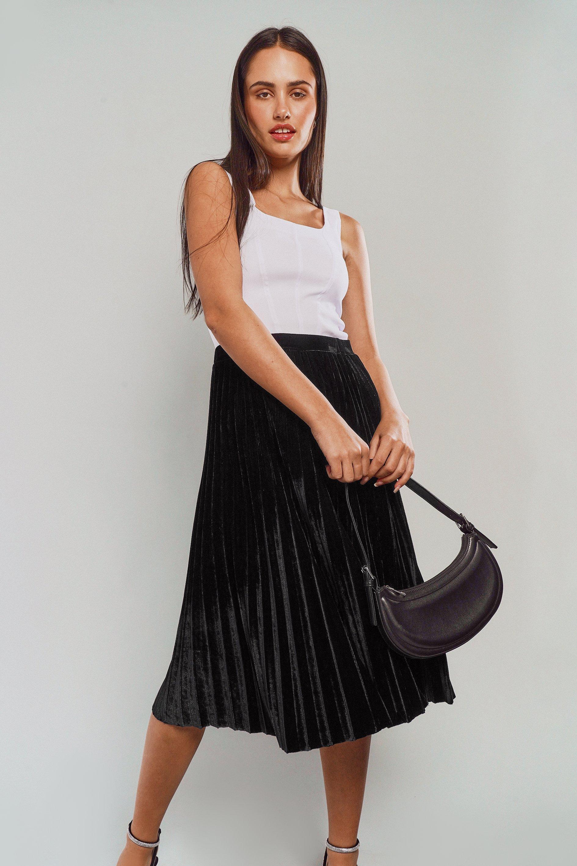 Pleated skirt mr on sale price