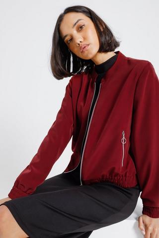 Satin Bomber Jacket