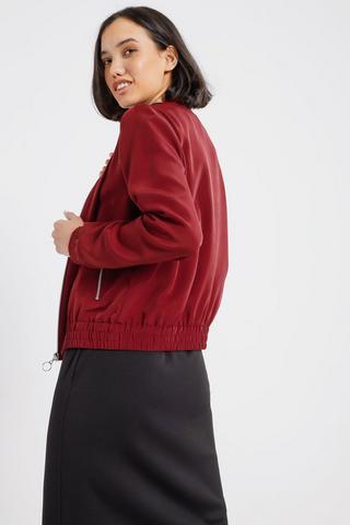Satin Bomber Jacket