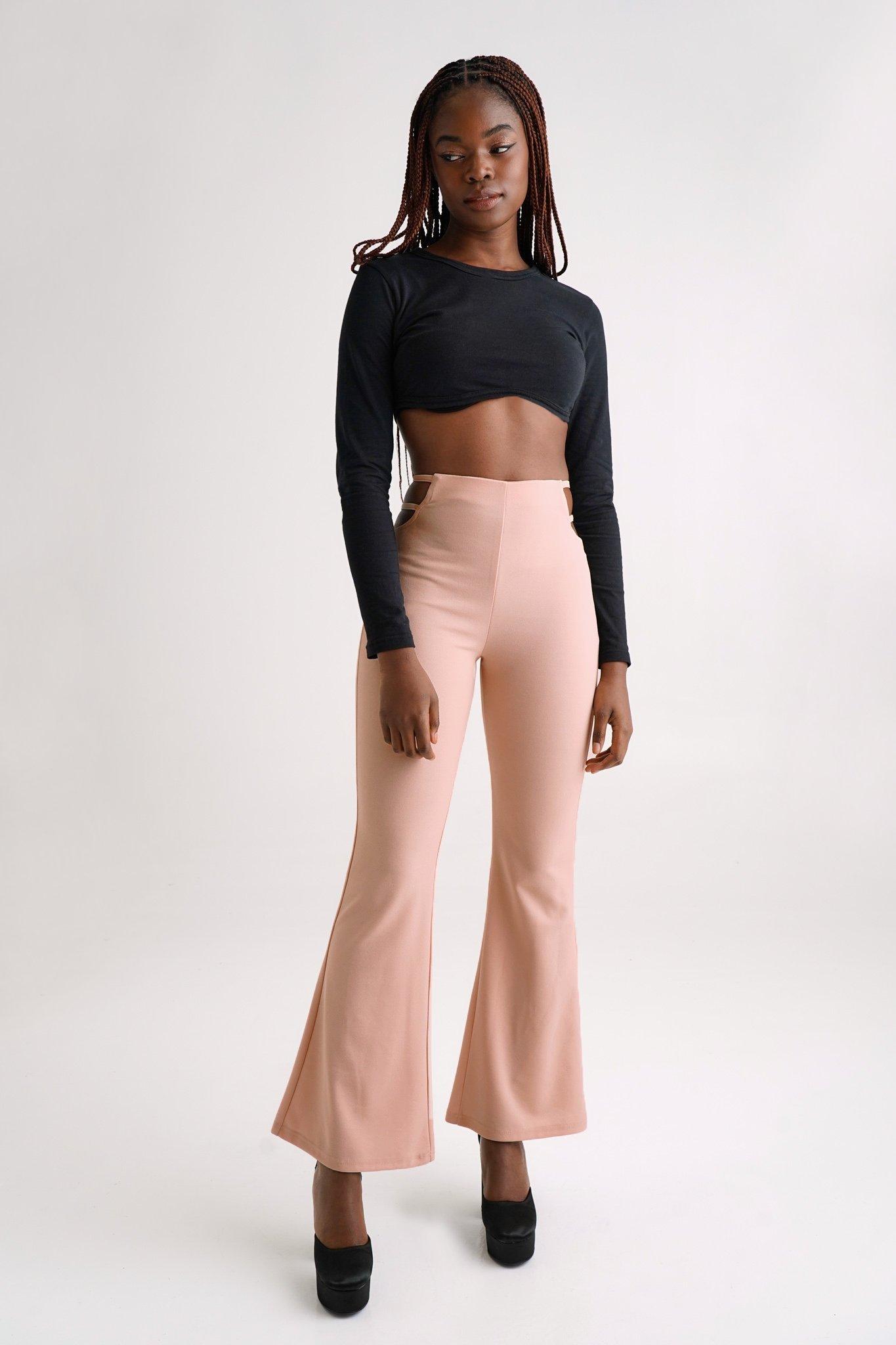 Bell bottom clearance wide leg pants