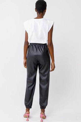Pleather Joggers