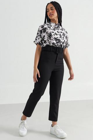 Black High-waist Pants