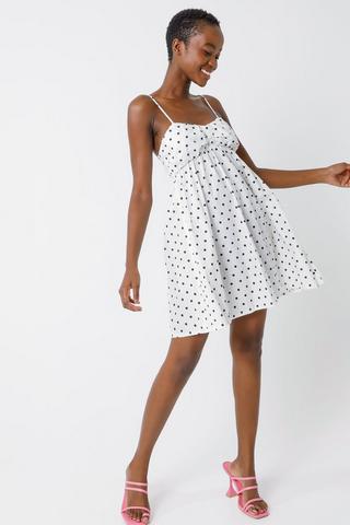 Polka Dot Babydoll Dress