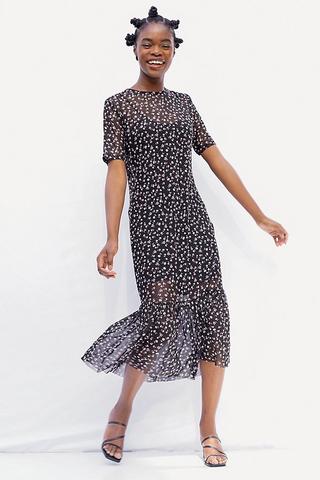 Floral Mesh Dress