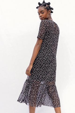 Floral Mesh Dress