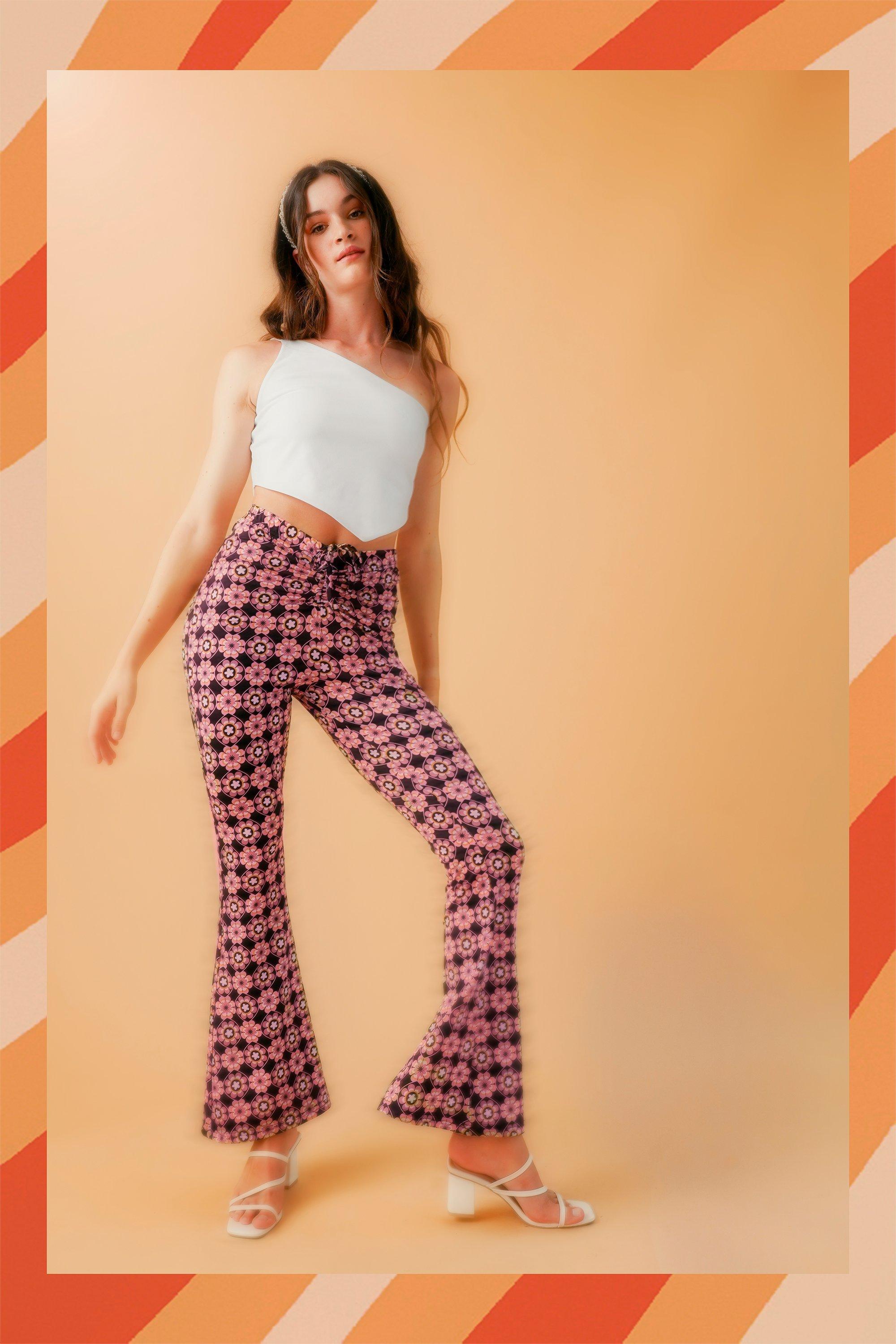 Flared Boho Patterned Forbidden Pants