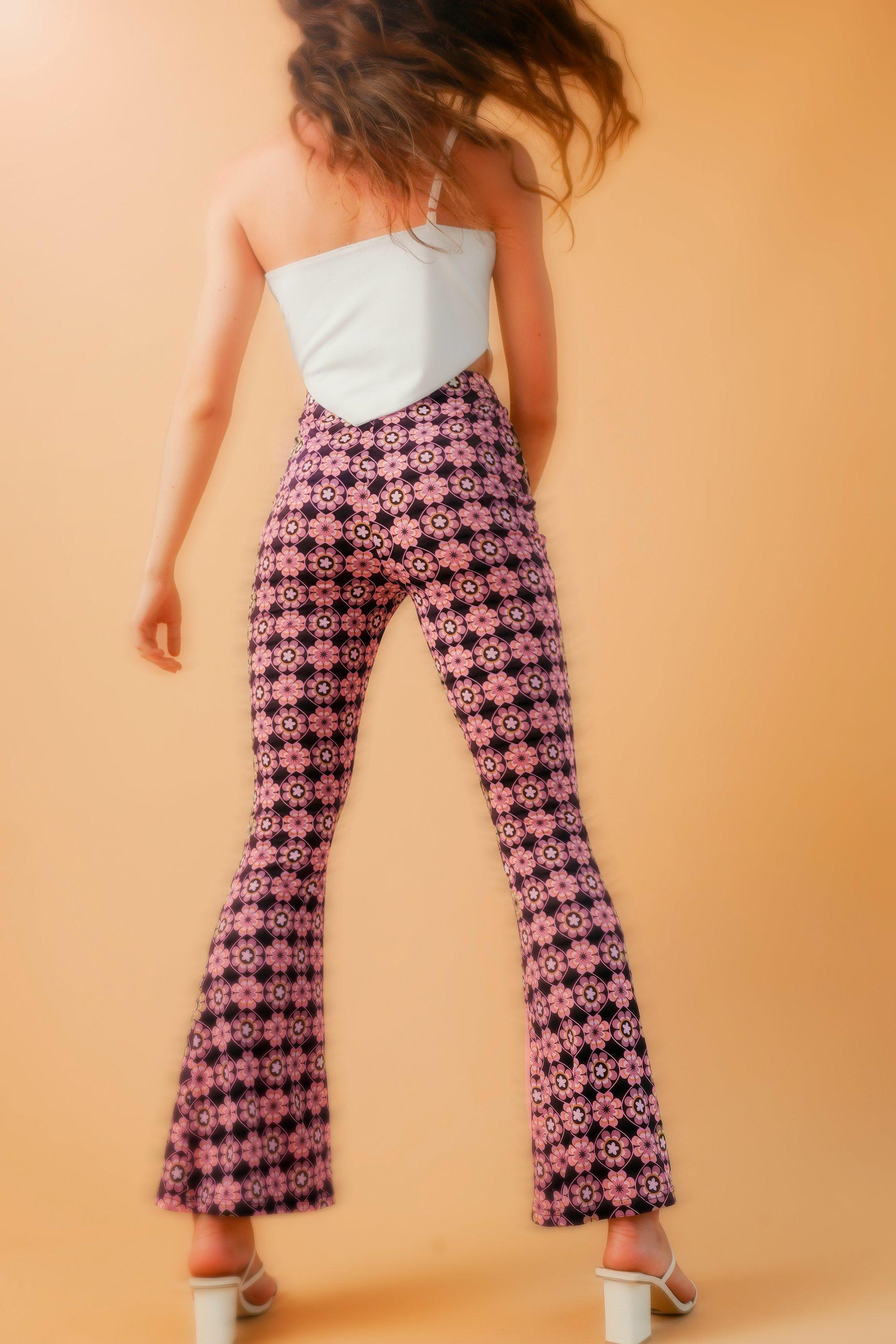 Colourful hot sale flare pants