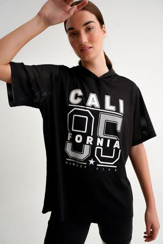 Oversized Mesh Active Top