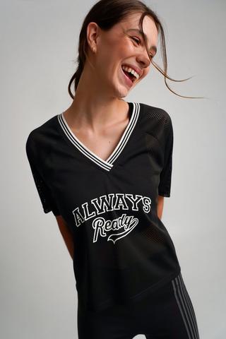 Oversized Mesh Active Top