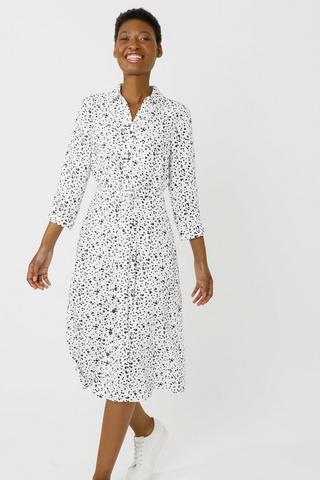 Polka dot hotsell button dress