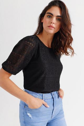 Lace Frill Blouse