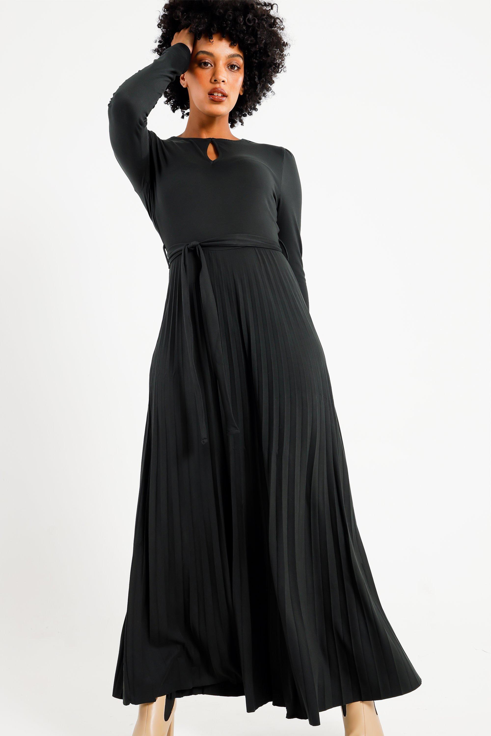 Pleated Maxi Dress