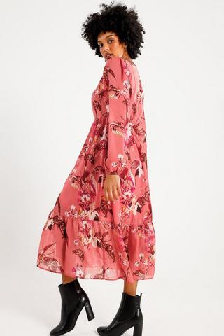 Floral Trapeze Dress