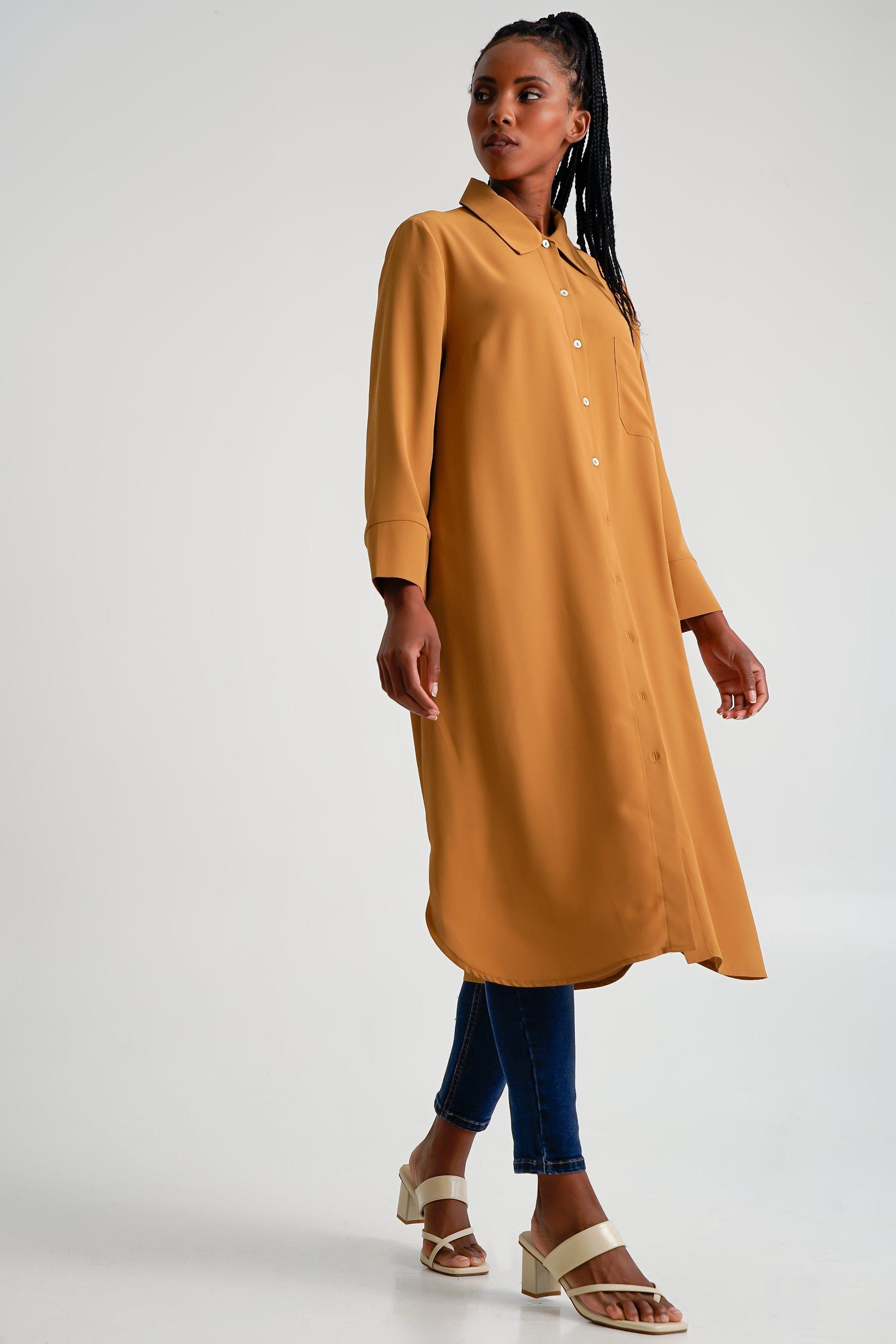 Full length 2024 shirt dress