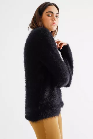 Fluffy Knit Pullover