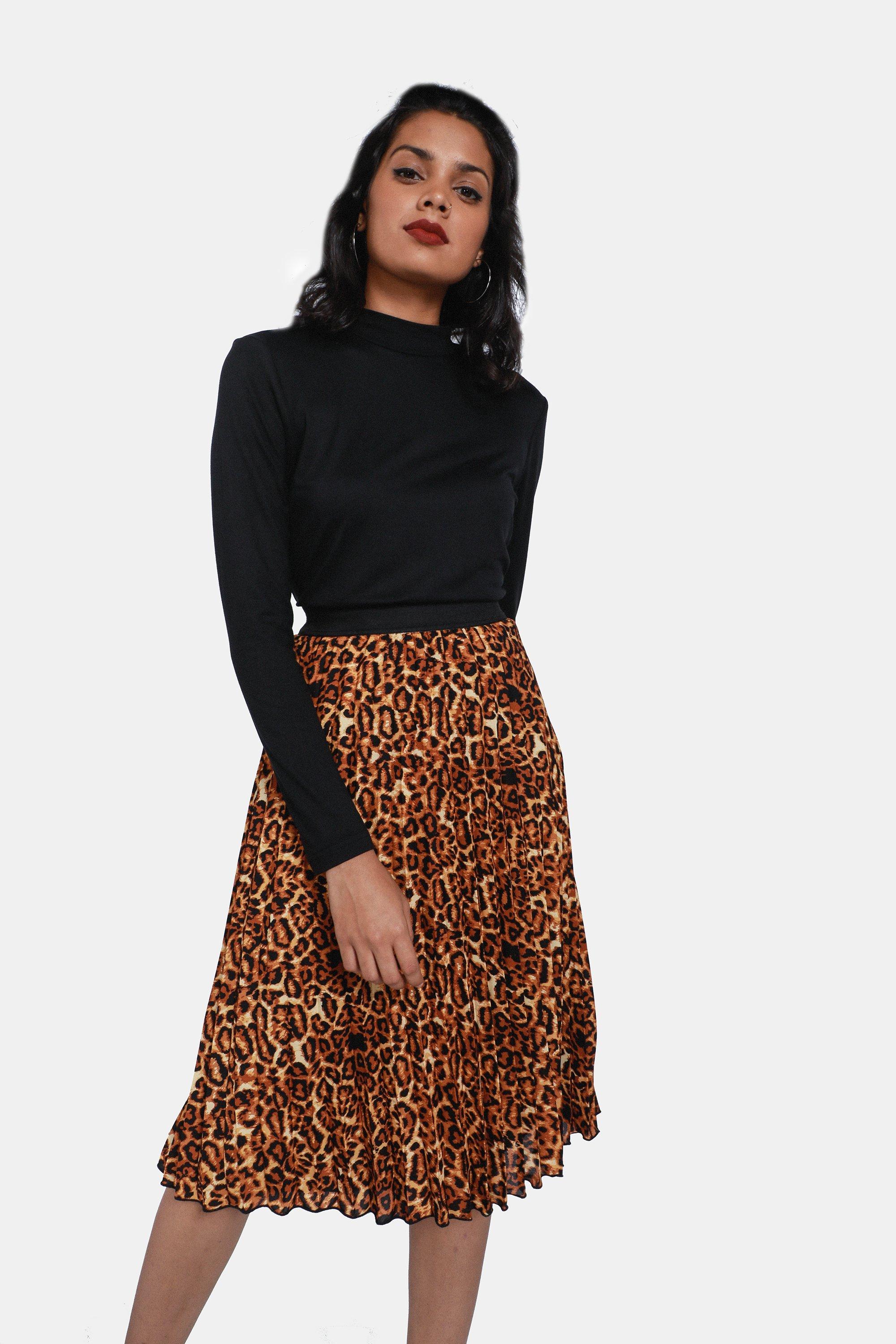 Animal print 2024 skirt ladies