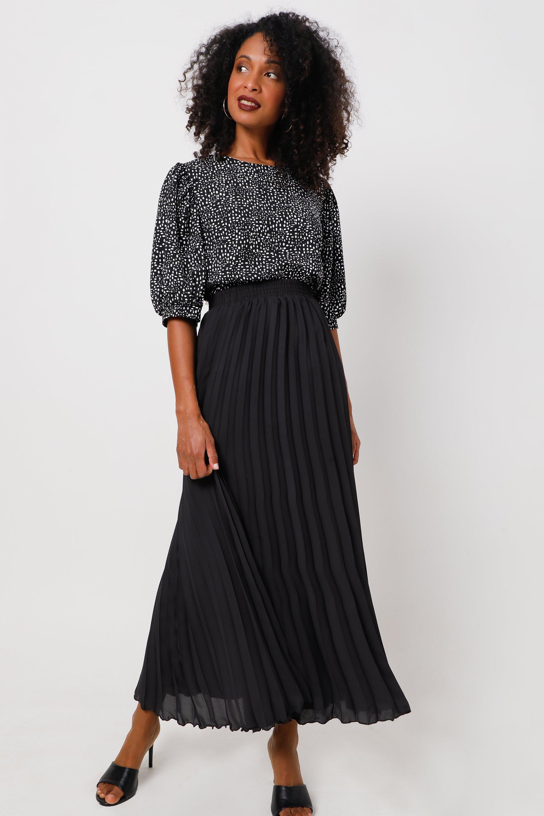 Maxi Pleated Skirt