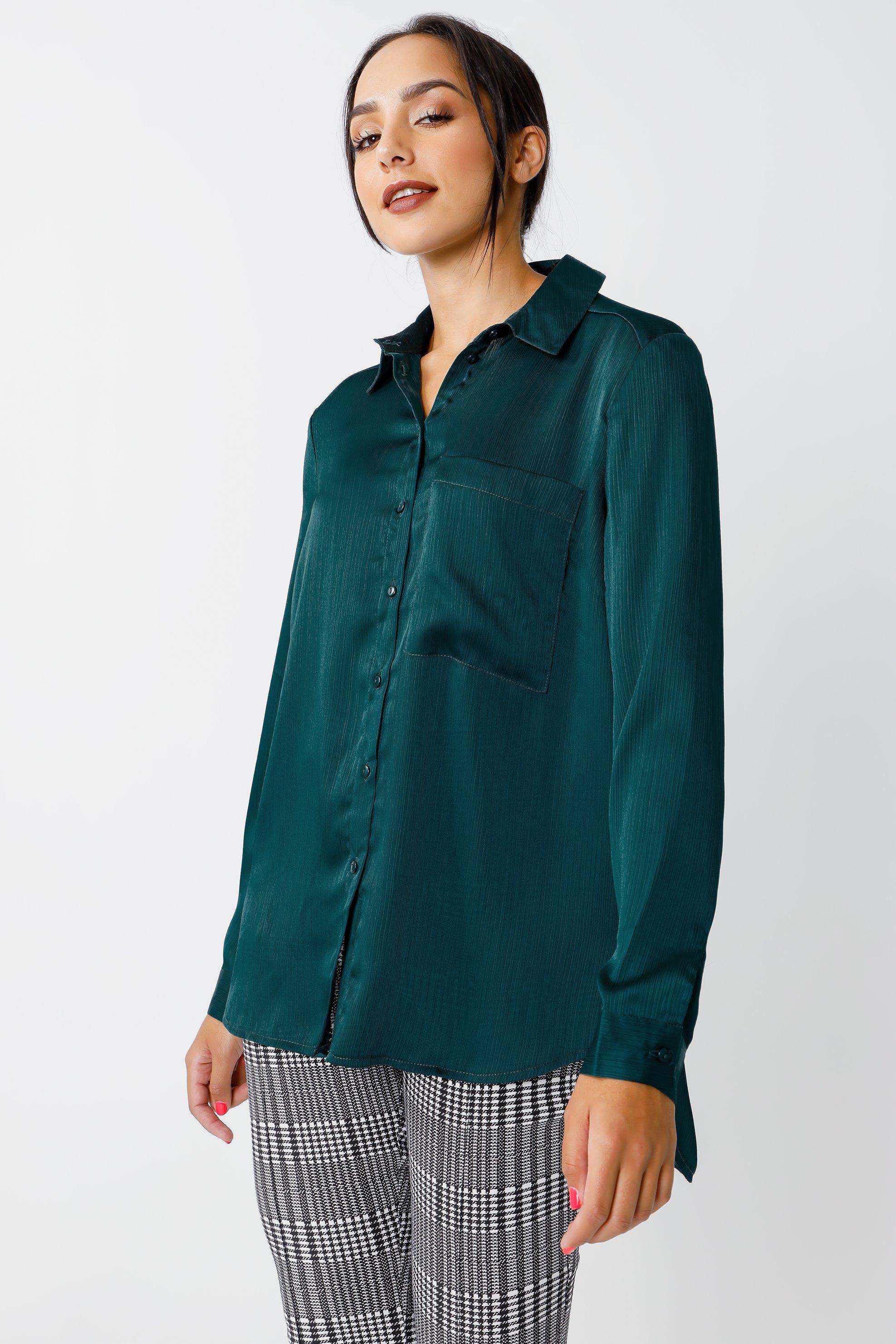 Satin Slouchy Shirt