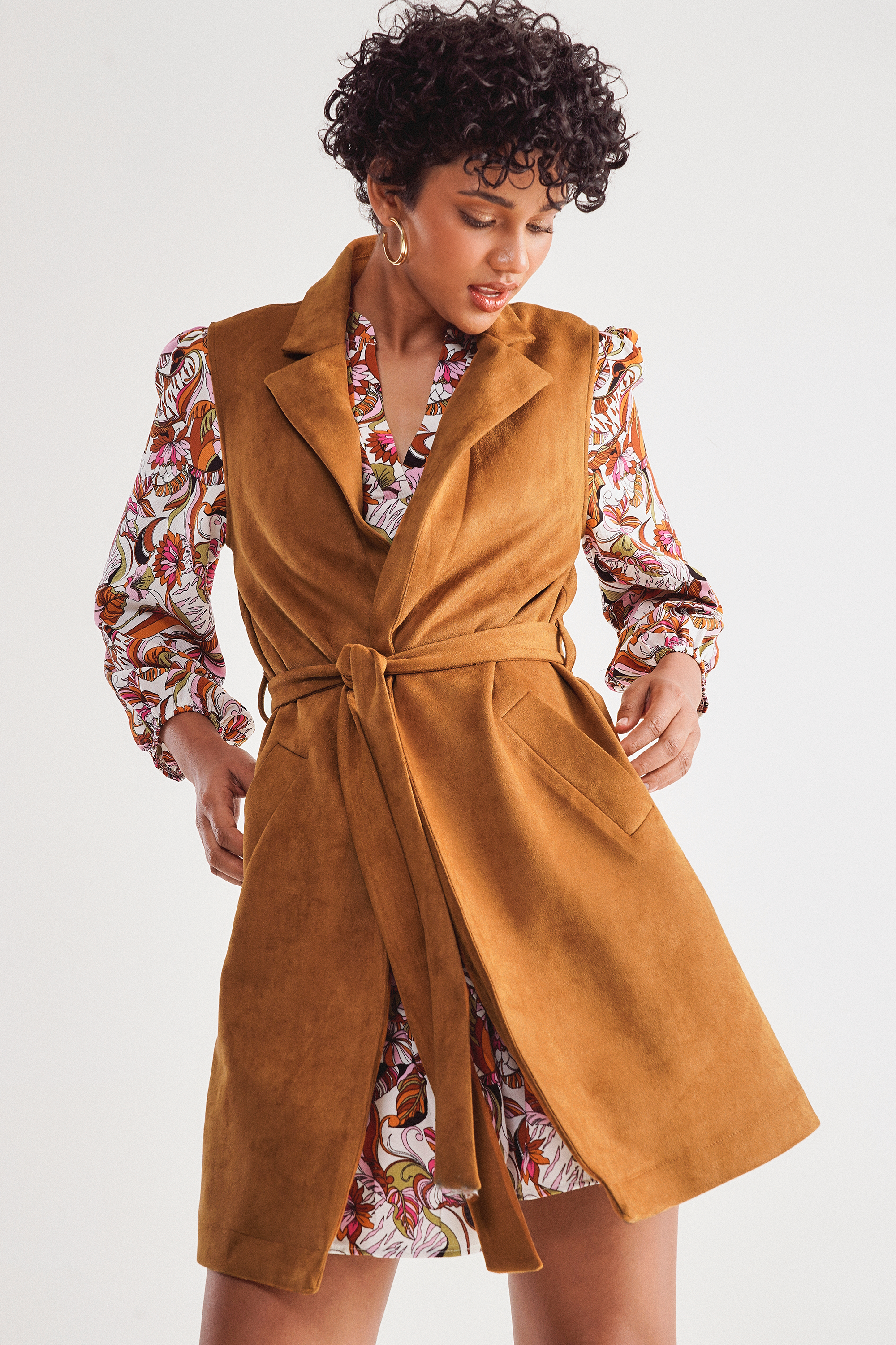 Sleeveless Trench Coat