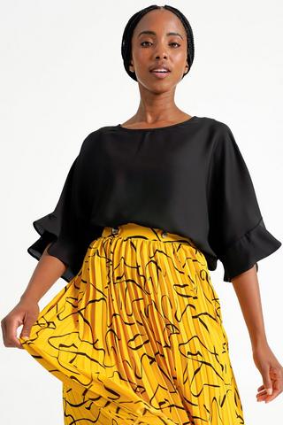 Flutter Sleeve Top