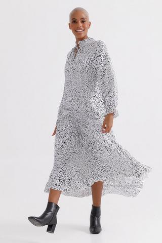 Trapeze Drop Waist Dress