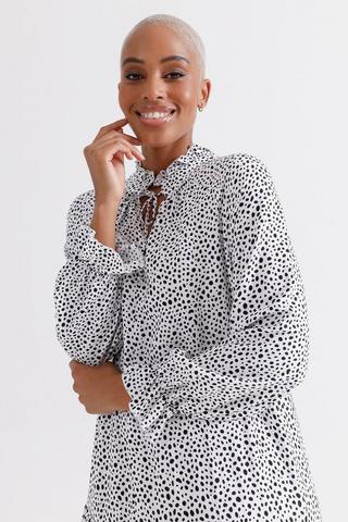 Trapeze Drop Waist Dress