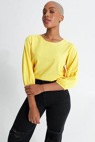 Balloon Sleeve Top