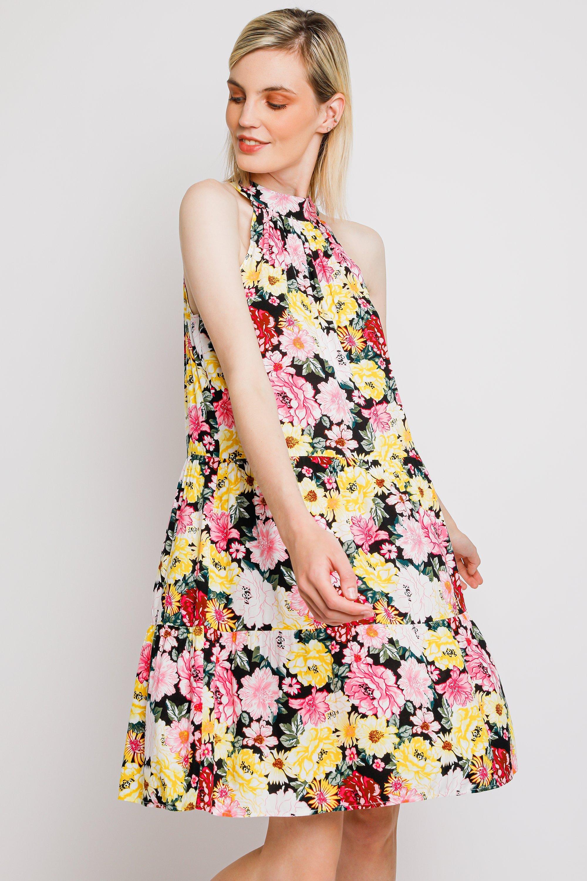 Floral Trapeze Dress